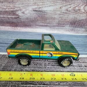 Vintage Nylint Bass chaser pickup truck pressed steel green